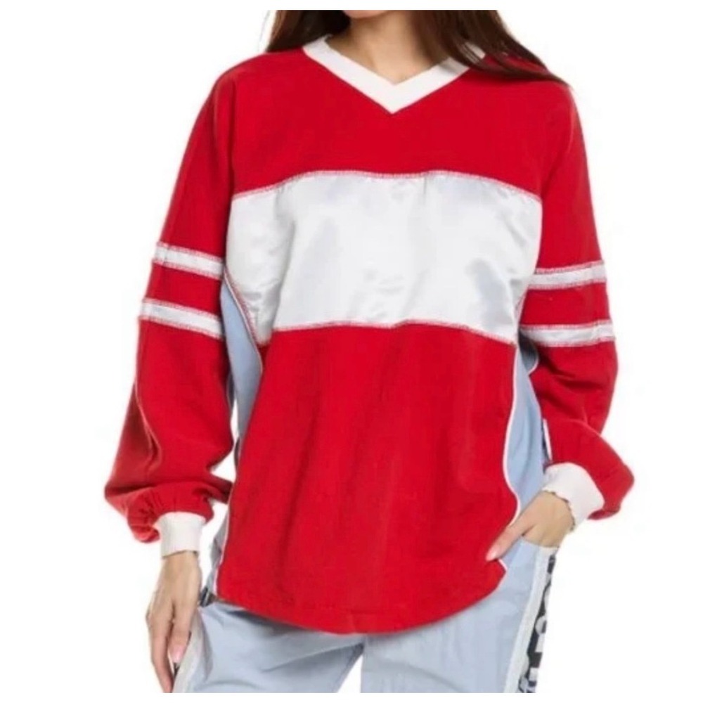 NEW Free People | FP Movement Rugby-Ready Layer in Winterberry Combo Sz Small - Picture 10 of 10